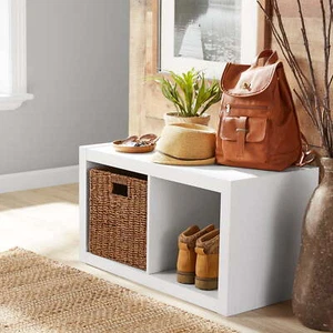 new 2-Cube Storage Organizer, White Texture - Picture 1 of 8