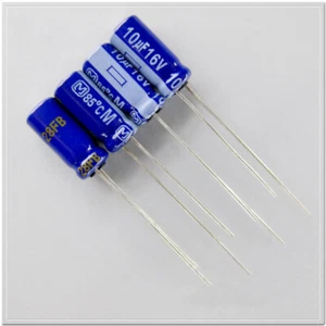 Panasonic M series 10uF/16V10uF Audio capacitor 5X11mm foot pitch 2mm - Picture 1 of 2