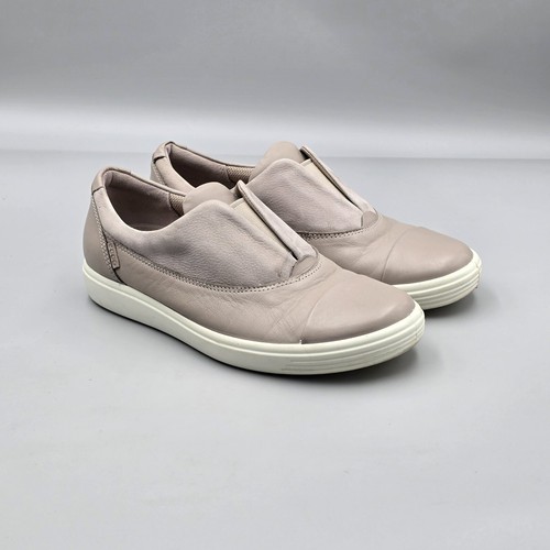 Scarpe sneakers ECCO donna taglia 6 US 37 EU EUC morbide 7 slip on 2.0 beige in pelle
