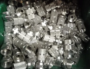 CONNETTORE F PER CAVO DA 4,4 MM ALPHA ELETTRONICA, KIT DI 3 PEZZI - Imagen 1 de 1