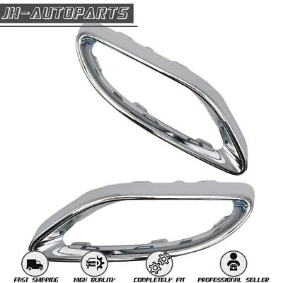 For Mercedes-Benz 2019-2022 A220 2018 E400 2021 E350 Bumper Trim Chrome LH+RH - Image 1 of 4