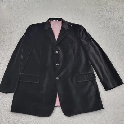 Blazer Wilke-Rodriguez Camurça Masculino 50L Preto Bolsos Terno Jaqueta Casaco Esportivo - Imagem 1 de 4