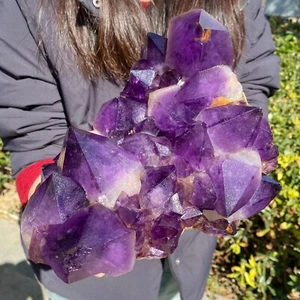 10.25LB Natural Amethyst Point Quartz Crystal Rock Stone Purple Mineral Spe - Picture 1 of 13