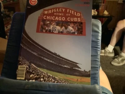 1985 Chicago Cubs Official Yearbook Ryne Sandberg Wrigley Field B52:2156 - Image 1 of 4