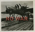 WWII GERMAN PHOTO LUFTWAFFE WATER AIRPLANE W DIVISION EMBLEM 3