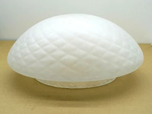 12" Replacement Round Ceiling Light Fixture Frosted Shade Cover Glass 7" Opening - Picture 1 of 11