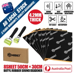 Car Sound Deadener Deadening Mat Noise Proofing Dampening DIY Boat Van Roll 40x - Picture 1 of 29