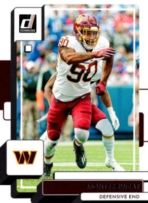 2022 Donruss Montez Sweat Washington Commanders #184 - Image 1 of 2