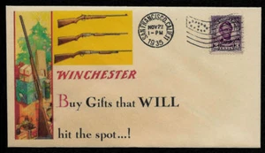Rifles Winchester 1935 presentados en sobre de coleccionista de Navidad *OP220 - Imagen 1 de 1
