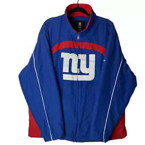 Reebok New York Giants NFL Football Blue Lined Softshell Jacket Size Men's XL - Picture 1 of 13