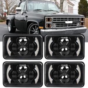 Faro LED 4x6" haz alto/bajo giro señal DRL para camioneta Chevy C10 C20 C30 - Imagen 1 de 9
