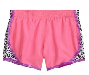 NWT Justice Girls Neon Cheetah Running Athletic Shorts 10 - Picture 1 of 2