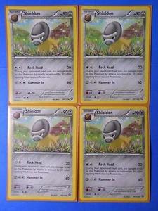4x Shieldon 69/114 Pokemon card XY Steam Siege uncommon NM - Picture 1 of 1