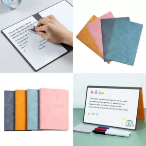 Reusable Erasing Notepad Drawing Doodle Writing Board A5 Notebook Whiteboard - Picture 1 of 18