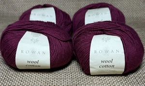 Rowan Wool Cotton Yarn Lot SH957 - 50g 123 yds. Magenta Fuchsia Merino - Picture 1 of 5