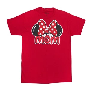 Minnie Mouse Mom Red Unisex Tee Shirt Red - Picture 1 of 6
