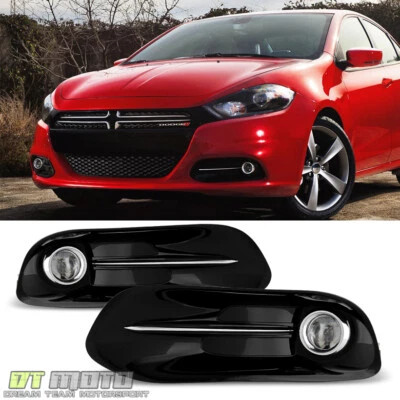 [PAR] Luces antiniebla Dodge Dart 2013-2016 luces de parachoques de conducción con interruptor + bombillas + bisel Foto 1 de 4