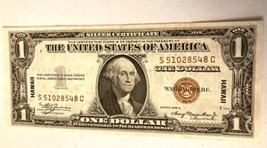 SELTENES HAWAIIISCHES SILBERZERTIFIKAT US-DOLLAR-SCHEIN SUPER HOCHGRADIG - Bild 1 von 2