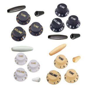 3 Pieces Guitar Single ROCKER Handle Guitar Accessories Guitar Knobs Volume - Picture 1 of 29