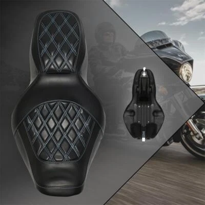Seat Full Set Front Rear For Harley Road Glide FLTR Electra Glide FLHT 1997-2007 - Image 1 of 4