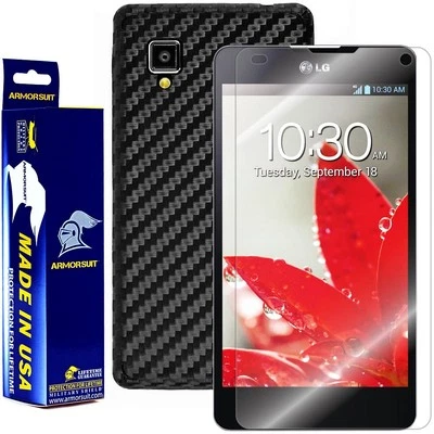 ArmorSuit MilitaryShield LG Optimus G (Sprint) Screen + Black Carbon Fiber Film - Image 1 of 4