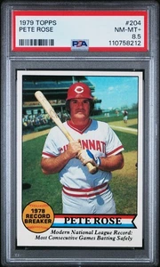 PETE ROSE 1979 TOPPS PSA 8.5 RECORD BREAKER ! *JUST GRADED ! *CENTERED ! *LEGEND - Picture 1 of 2
