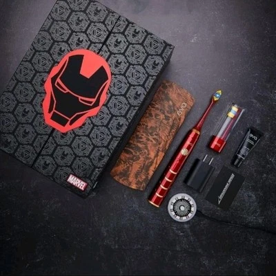 NEW EVO 95363 IRM-1 Marvel Iron Man RED Rechargeable Electric Sonic Toothbrush - Image 1 of 4