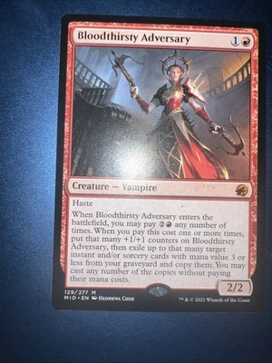 Bloodthirsty Adversary Innistrad: Midnight Hunt Regular - Image 1 of 2