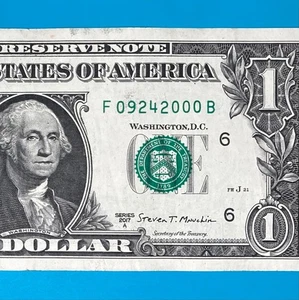 September 24, 2000 (F 09242000 B) BIRTHDAY Note $1 One Dollar Bill - Picture 1 of 4