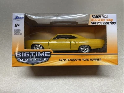 NIB 1970 Plymouth Road Runner 1:32 Scale Jada Big Time Muscle Diecast  - Image 1 of 2