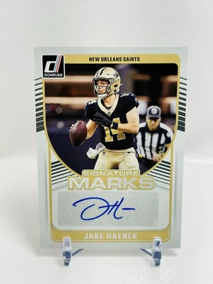 2024 Panini Donruss Jake Haener Signature Marks #SMA-JHR Auto Saints - Image 1 of 2