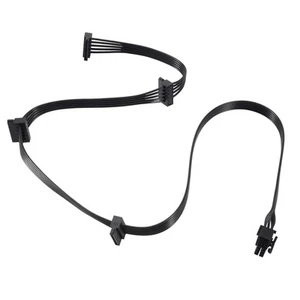Câble de Puissance PCIe 6Pin Mâle Vers 4 SATA pour Puissance Focus + / MK36764 - Afbeelding 1 van 4