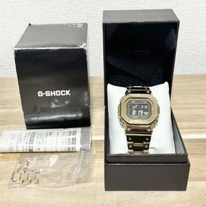Casio G-SHOCK GMW-B5000GD-9JF Radio Solar Watch Men's Watch Gold Black dial Used - Picture 1 of 4