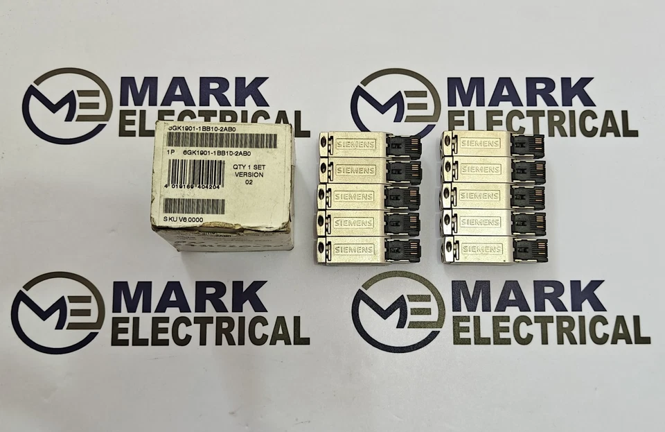 6GK1901-1BB10-2AB0 SIEMENS INDUSTRIAL ETHERNET FC RJ45 PLUG 180 LOT OF 10PCS - Image 1 of 4