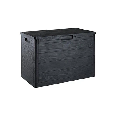 BAULE DA ESTERNO 160 LT EFFETTO LEGNO 77,5X44,5X H53 CM - Immagine 1 di 3