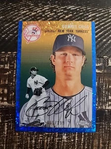 2023 Topps Chrome Platinum Anniversary - Gerrit Cole #361 Blue Mini-Diamond... - Picture 1 of 2