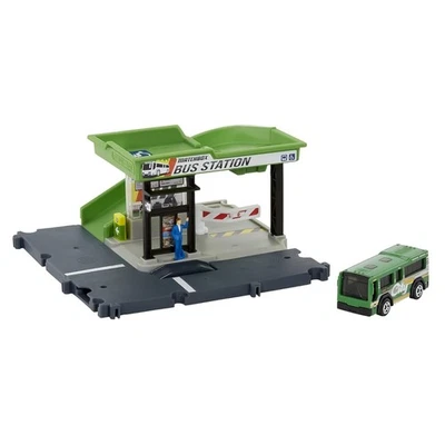 Juego de estación de autobuses Matchbox Action Drivers Foto 1 de 4
