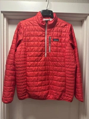 Pullover para mujer Patagonia Nano Puff Primaloft aislamiento rojo L/XL excelente Foto 1 de 4