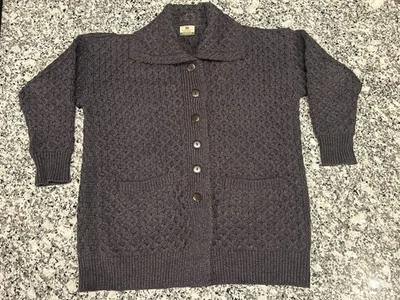 XL Carraig Donn Lana Merino Tejido con Cable Cárdigan Abotonado Suéter de Irlanda Foto 1 de 4