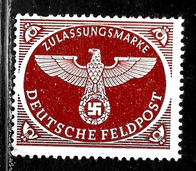 HICK GIRL-OLD MINT GERMAN MILTARY PARCEL POST SC#MQ1  NAZI'S EMBLEM     X5858 - Image 1 of 2