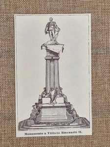Turin um 800 Denkmal für Vittorio Emanuele II Piemont - Bild 1 von 1