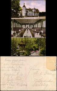 Postcard Rumburg Rumburk Jagdschloss 3 Bild: Saal Park 1912 - Picture 1 of 3