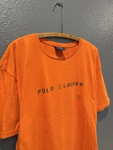 Brand New Vintage 90’s Polo Ralph Lauren Sport Orange Tee Shirt Size XL Mens - Picture 1 of 4