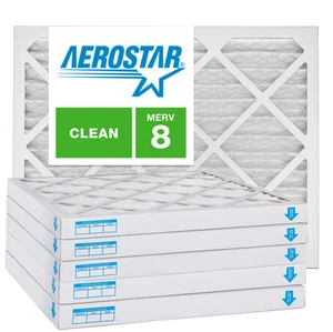 16x16x2 AC and Furnace Air Filter by Aerostar - MERV 8, Box of 12 - Picture 1 of 7