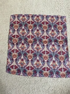 Liberty cotton pocket square floral print 25cm Hand Made in England - Picture 1 of 9