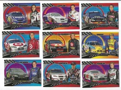 2005 NASCAR PRESS PASS VIP MAKING THE SHOW 27 CARD SET - Image 1 of 4