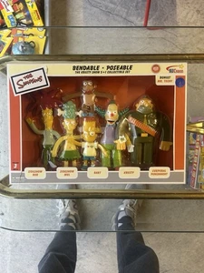 Los Simpson Flexible & Poseable The Krusty Show Set 2003 NJCroce - Imagen 1 de 3