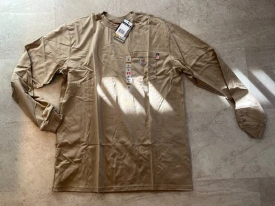 Carhartt FR Force, Manga Larga, Ajuste Original, XL-ALTO, Camiseta, Caqui Nuevo Con Etiquetas Foto 1 de 4
