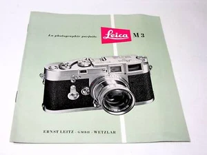 ERNST LEITZ WETZLAR LEICA M3 CATALOGO FRANCESE (0690) - Foto 1 di 1