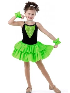 My Kind Of Girl GREEN Adult Small Dance Costume Lollipop Ballet Tap Dress - Picture 1 of 3
